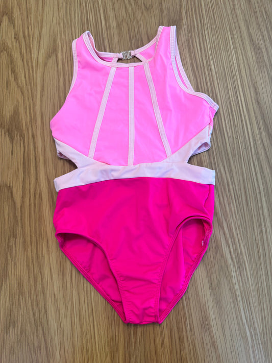 Two tone pink leotard with side cutouts Two tone pink leotard with side cutouts Ballet-Dance-Gym