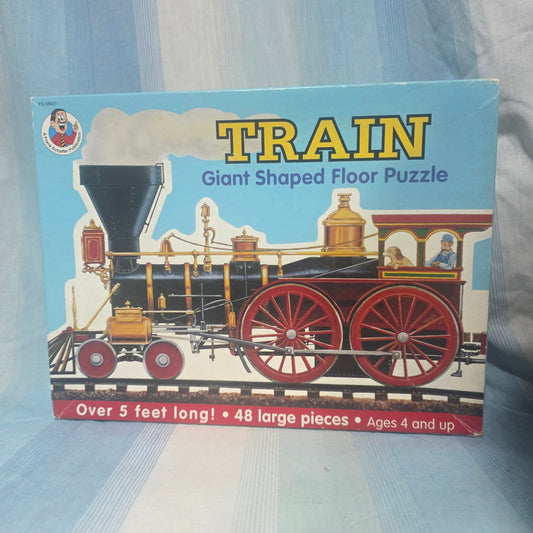 Frank Schaffer Publications Train Giant puzzle 48 large pieces and measures over 5 feet long Puzzle