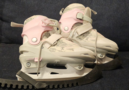 DBX Girls adjustable ice skates. Size one to five 1 (Big Kid)