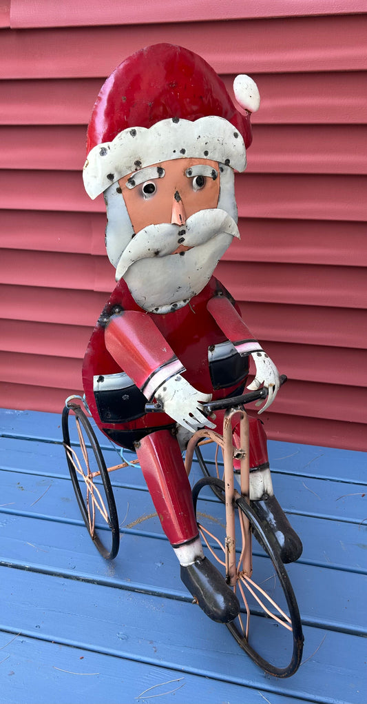 Santa Metal Santa, 36 inches high by 24 inches Holiday