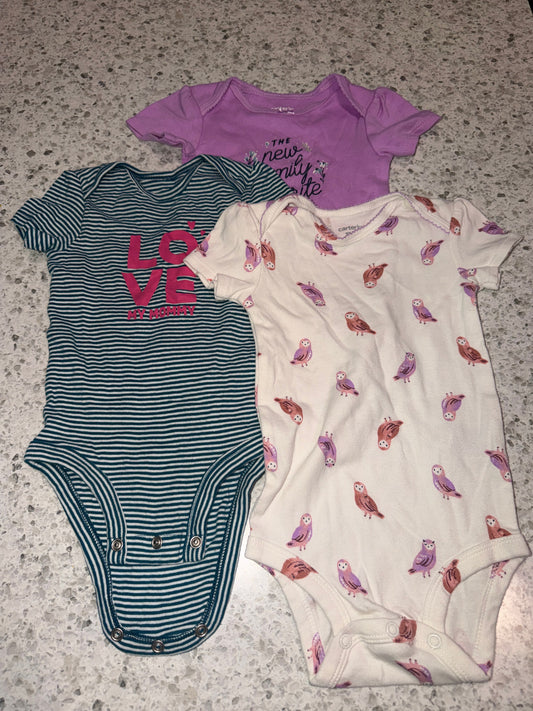 Carters Three 12 month onesies 12 Months