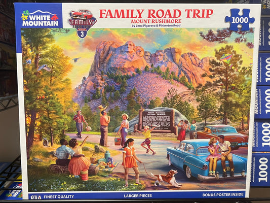 White Mountain Puzzle 1000 piece puzzle. No smoking/No pet home. Assembled once.
