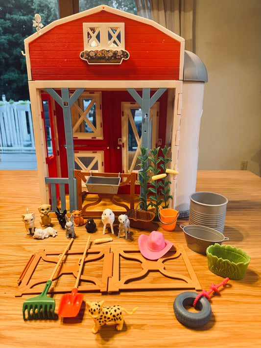 Barbie barn with accessories Barbie barn with accessories & animals Playsets