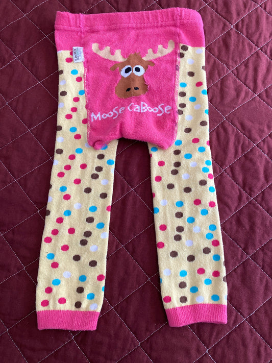 Lazy One, 12m - 18m thick leggings tights Moose caboose, photo of back 12 Months