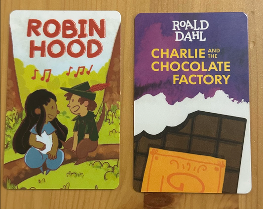 2pc Yoto Cards-Robin Hood-Musical Advent.-62 min. Charlie and the Chocolate Factory-Whole Novel-197 minutes!