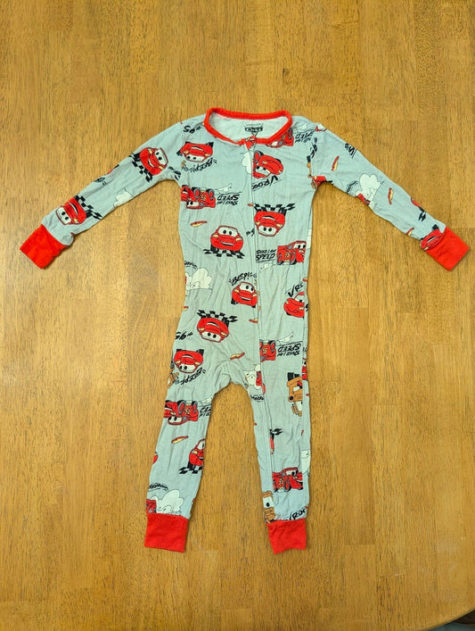 Disney Pixar, 18m, long sleeve Viscose pjs gray/red Cars/Lightning McQueen 18 Months