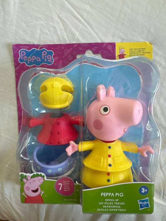Peppa Pig Dress up 7 piece Peppa Big Set Figures and Animals