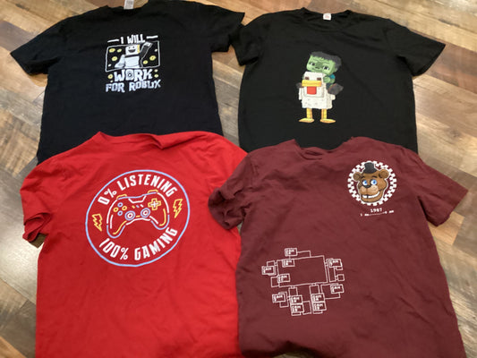 Variety 4 tshirts ckn jockey work robux 0 listening bear Men's - XL
