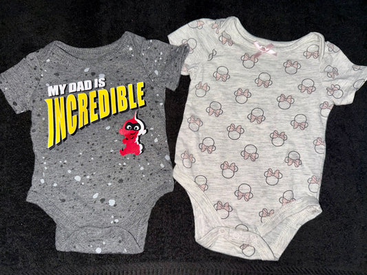 Disney Baby newborn/3 month onesies Disney Baby newborn/3 month onesies 3 Months