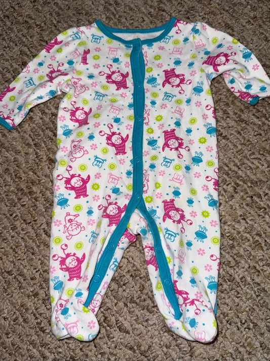 Disney Monsters Inc footie pjs 0-3 months Disney Monsters Inc footie pjs 0-3 months 3 Months