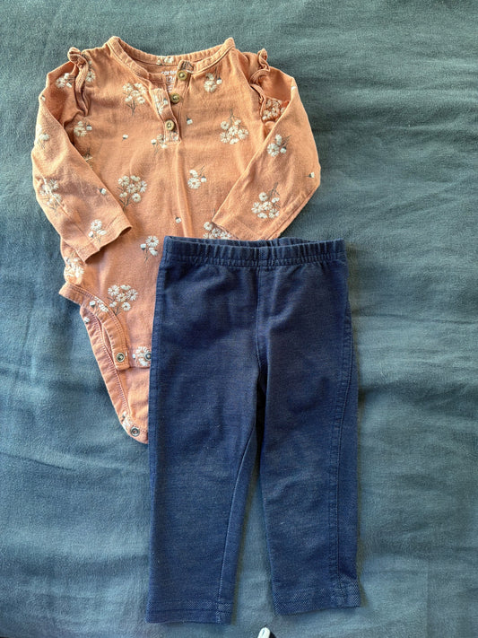 Carters Jeans and long sleeve 12 Months