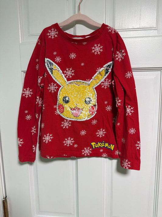 H and M Snowflake Pokemon sequins shirt 6