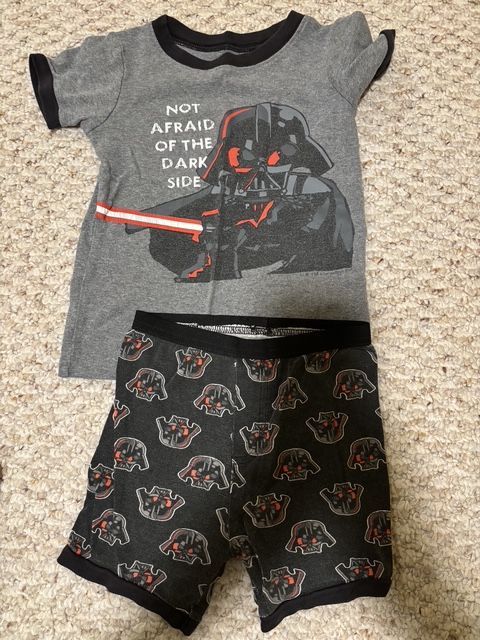 Old Navy Darth Vader summer pj set 4T/4