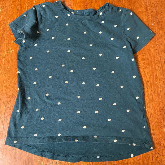 Old Navy Teal blue polka dot shirt T-shirt 8 8