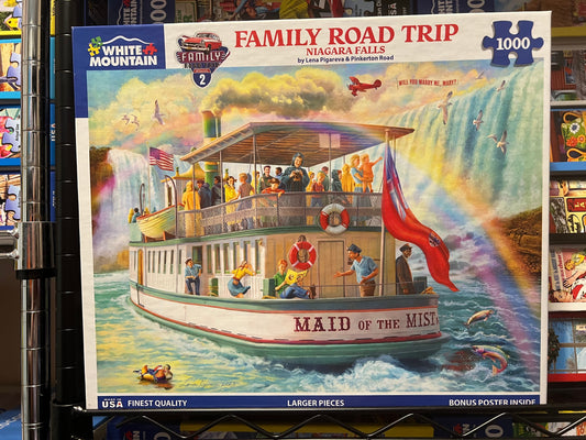 White Mountain Puzzle 1000 piece puzzle. No smoking/No pet home. Assembled once.