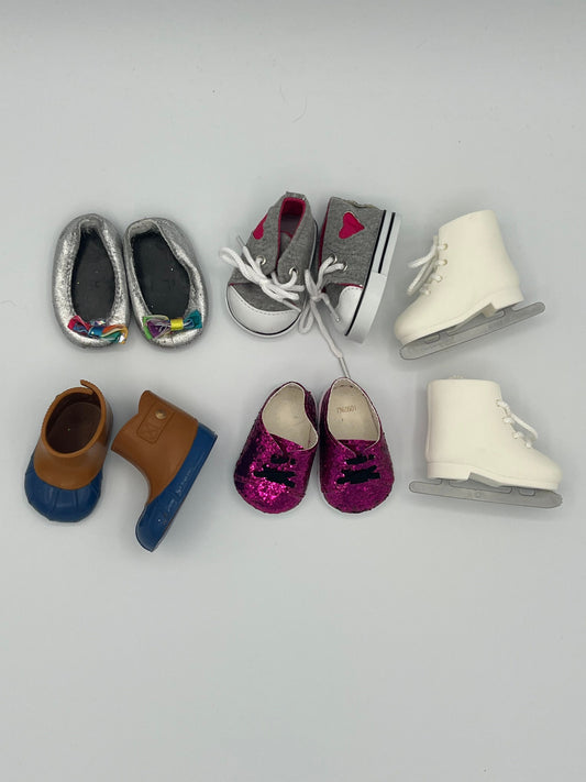 18" Doll Accessories 5pk Miscellaneous Doll Shoe Pairs for 18" Dolls Dolls and Accessories
