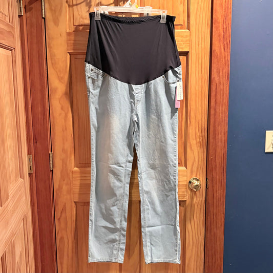 Oh! Mamma size 1X NWT stretch maternity jeans with elastic panel on top Women's XL 16