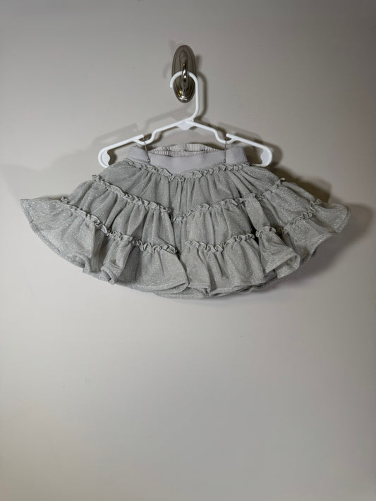 Old Navy Silver Sparkle Tutu w/ Bloomers 12 Months