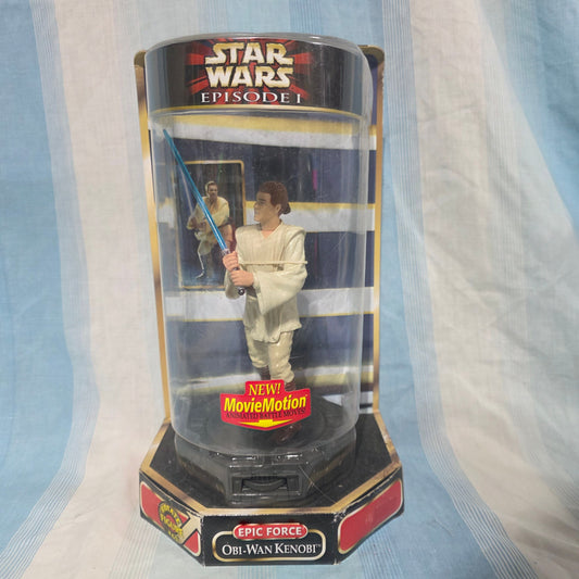 Star Wars Episode I: The Phantom Menace Epic Force Obi-Wan Kenobi action figure. 1999 Hasbro MovieMotion Figures and Animals