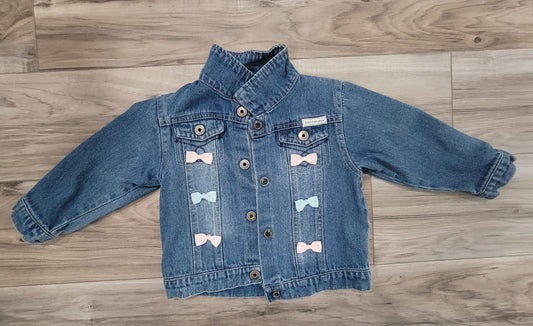 Calvin Klein Brand new Calvin Klein girls 24 month jean jacket with bows 24 Months