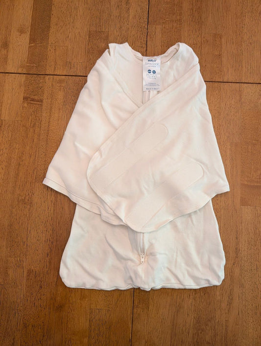 Halo, 0-3m, Cream 1.5 TOG sleepsack swaddle 2 way zipper, arms in or out, gender neutral Newborn