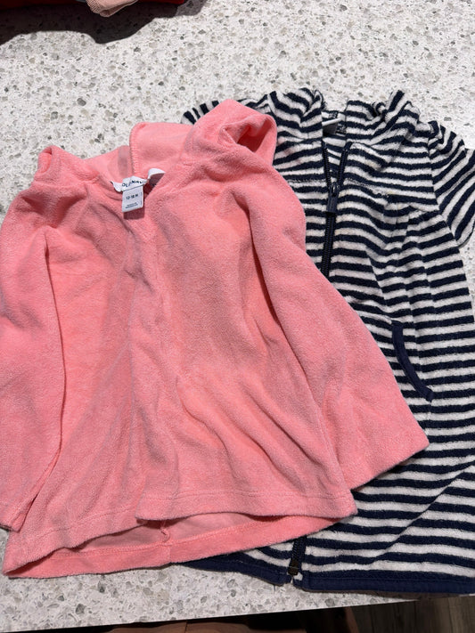 Old Navy 12-18m one long sleeve and one short sleeve cover up 12 Months
