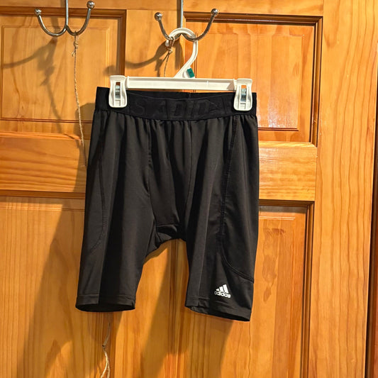 Adidas black compression shorts with cup pocket for soccer baseball football 14