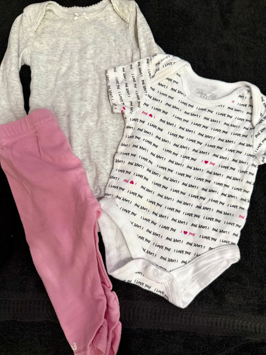 Cabelas/Carters pink and gray outfit set 0-3m Cabelas/Carters pink and gray outfit set 0-3m 3 Months