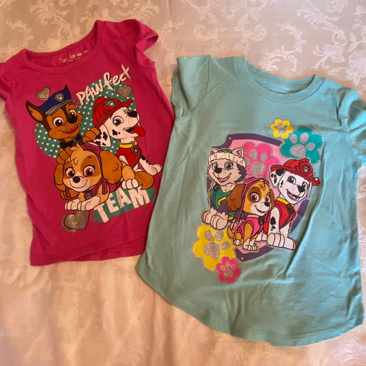 Nickelodeon & Jumping Beans, 3T, Paw Patrol pink & light blue short sleeve shirt 3T