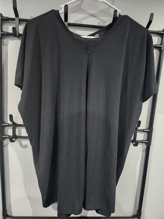 UniQlo, Over Shirt, S "runs big" Black, Short Sleeve Women's - S