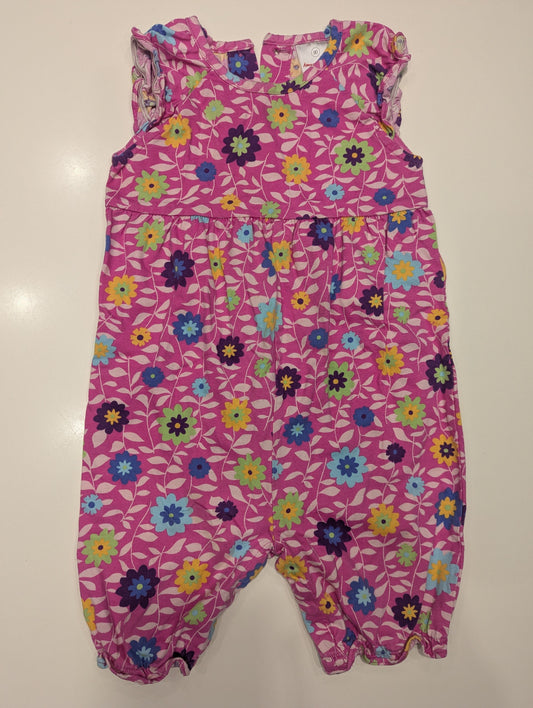 Hanna Andersson Hanna Andersson Girls 2T Pink Floral Romper 2T