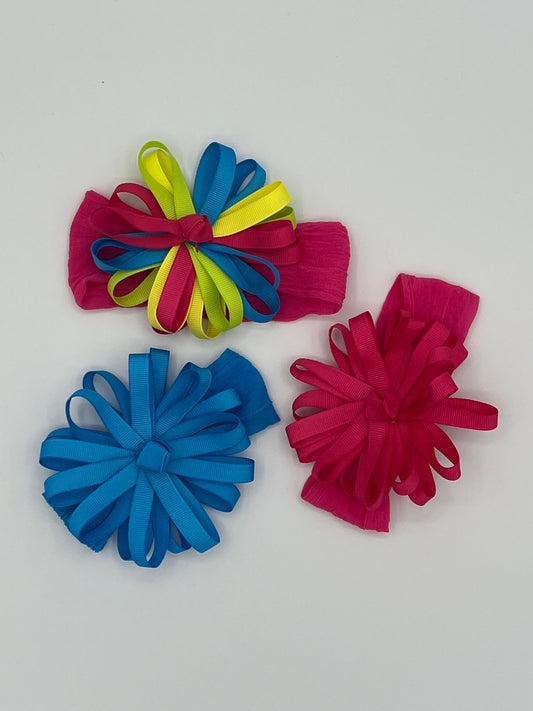Infant Headbands with Flowers 3pk Infant Headbands with Flowers