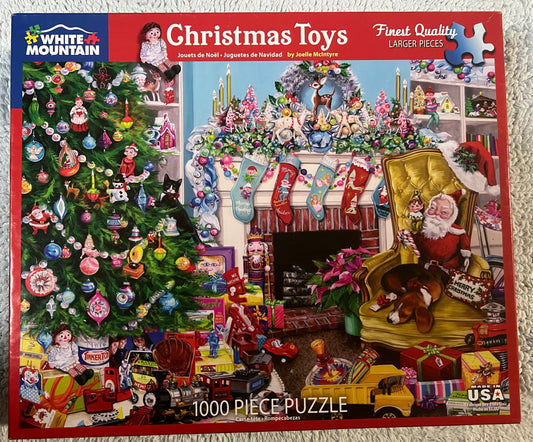 White Mountain Puzzle 1000 piece puzzle. No smoking/No pet home. Assembled once.