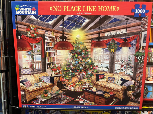 White Mountain Puzzle 1000 piece puzzle. No smoking/No pet home. Assembled once.