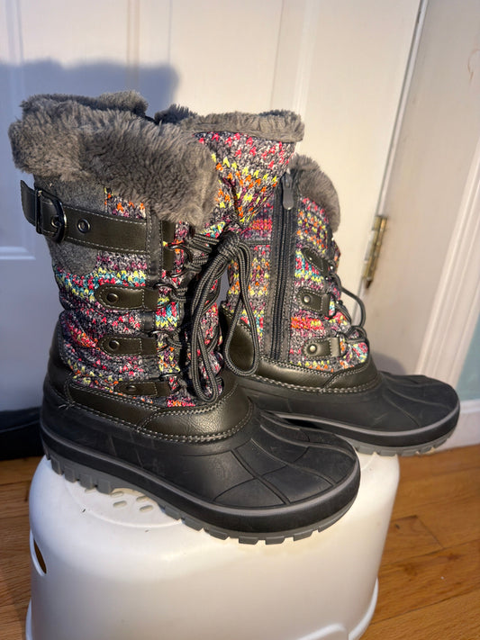 Dream Kicks Girls size 4 multicolor winter boots 4 (Big Kid)