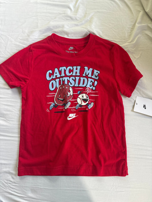 Nike, size 7, Tee Shirt NWT, red baseball and basketball 7