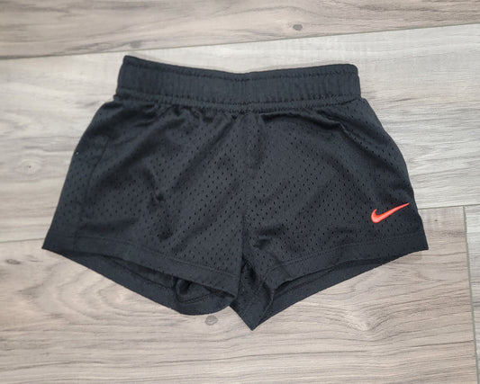 Nike Black Nike athletic shorts pink swoosh girls 24 month 24 Months