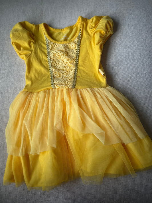 Disney princess Belle dress with small red mark 3T