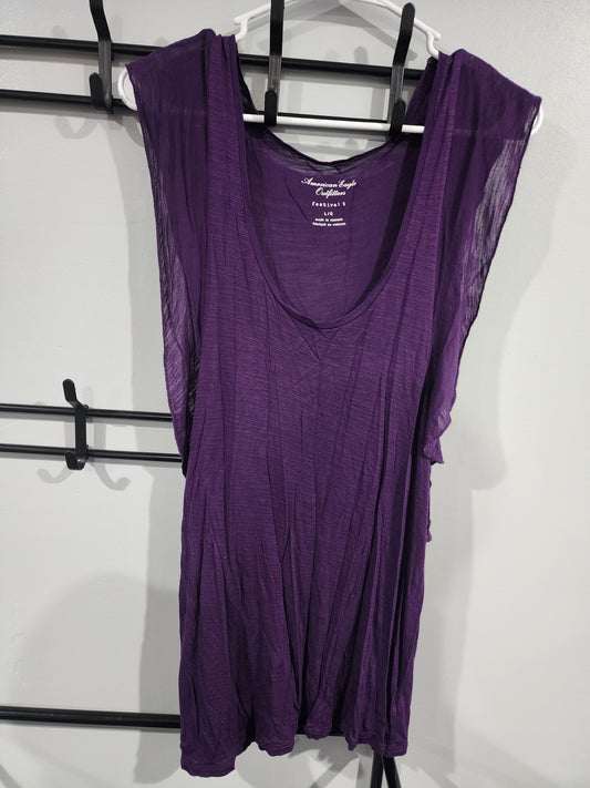 American Eagle, Lg, Tank Top Purple, very thin Women's - L