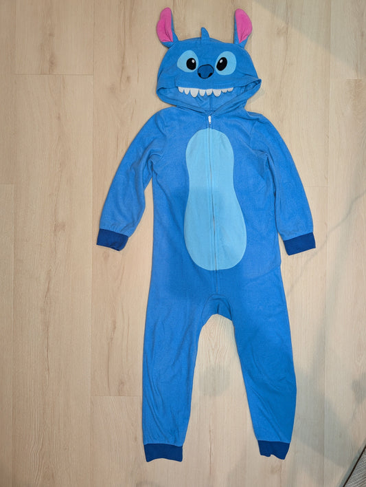 Disney Stitch onsie, S 6-7 Long sleeve fleece pajama onsie 6