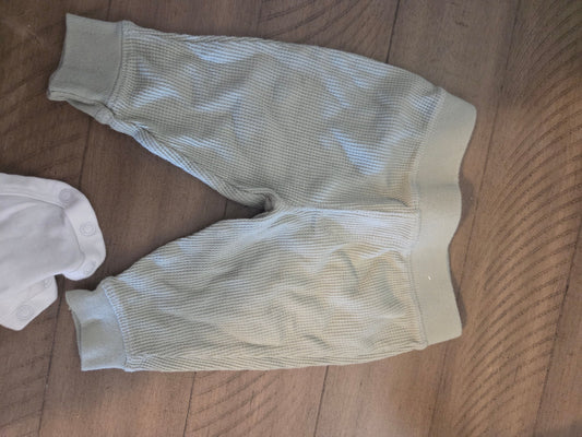 Carters light green waffle pants newborn Light green waffle material  pants newborn Newborn