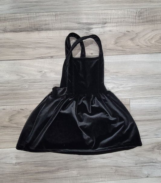 Old navy Black overall velvet dressy dress girls 18-24 month 18 Months