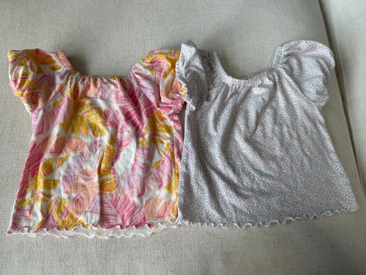 Cat & Jack GUC cute floral tees 3T