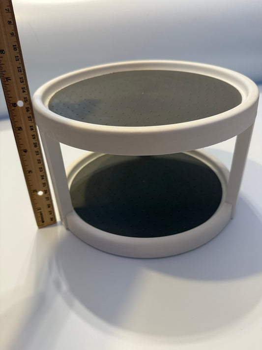 Oxo Lazy Susan Gray and White Double Kitchen