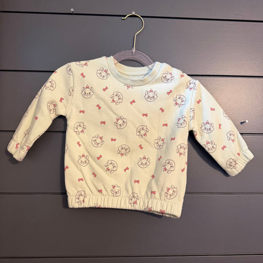 Primark Disney Marie Sweatshirt light green 6 Months