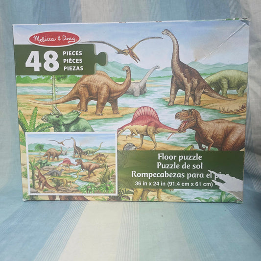 Melissa & Doug Dinosaurs Floor Puzzle 48 extra-thick cardboard pieces Puzzle