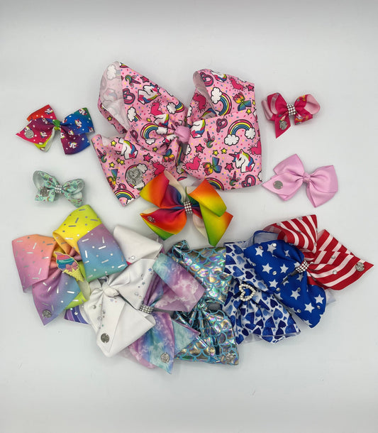 JoJo Bows 12pk Mini to Jumbo JoJo Siwa Hairbows