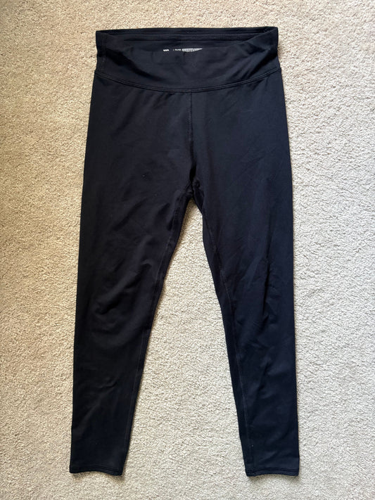 all in motion, L, black girls mid rise leggings perfect for dance walking and everything in between, 15% spandex 10