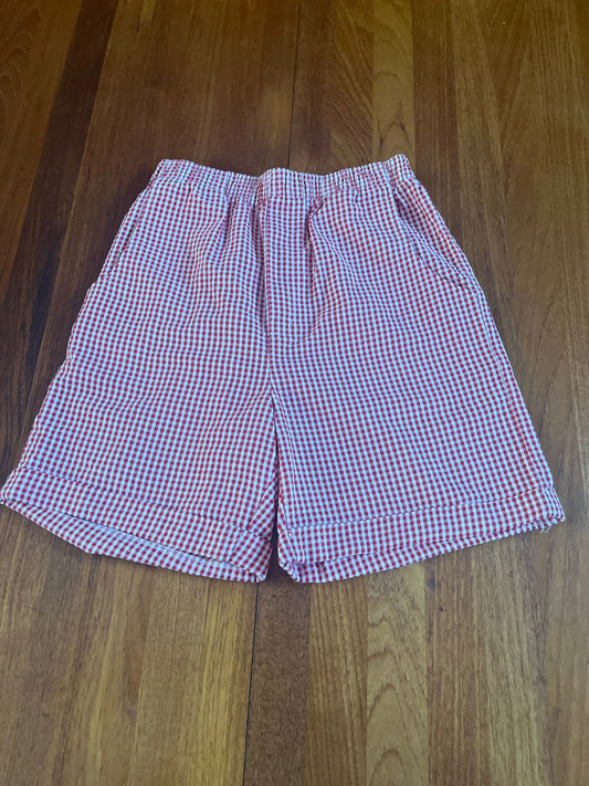 FAST FRIENDS size 10 Red white checks shorts 10