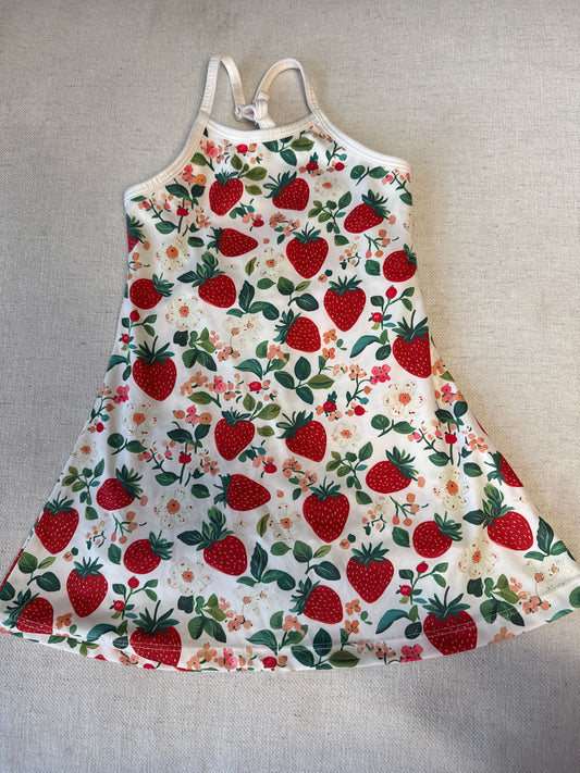 Little One Shop VGUC strawberry athletic dress with built in shorts 2T